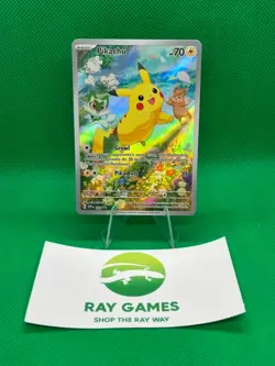 Pikachu 088 Scarlet & Violet Black Star Promo Adventure Chest Holo 2024 DMG - Image 1