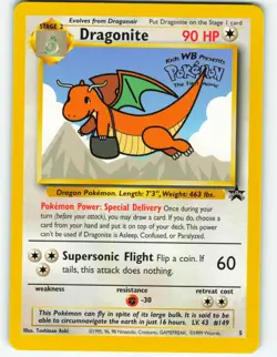 Dragonite - #5 WOTC Black Star Promo - Pokemon TCG - 1999 - Image 1
