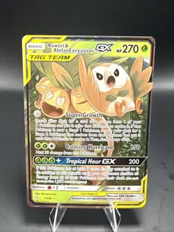 Pokemon Rowlet & Alolan Exeggutor GX 1/236 Sm-Unified Minds Holo Tag Team A - Image 2