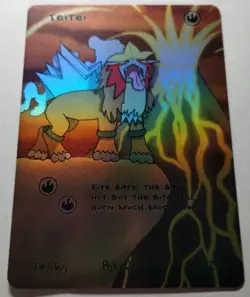 Teitei (Entei) 2/2 🔥 SR 1st Edition Pokederp First Print Pokemon Card - Image 2