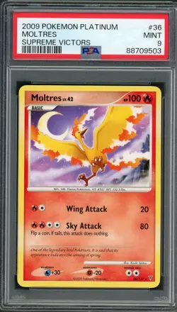 PSA 9 Moltres Supreme Victors 36/147 Pokemon Card B2 - Image 1
