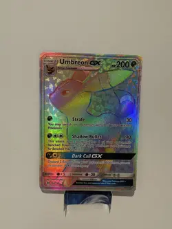Pokemon TCG Umbreon GX 154/149 Sun Moon Base Set 2017 Secret Rainbow Very Clean! - Image 1
