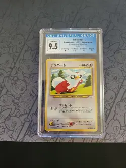 GEM MINT Pokemon: Delibird No. 225 Holo Rare Awakened Legends 2001 - CGC - E99 - Image 1