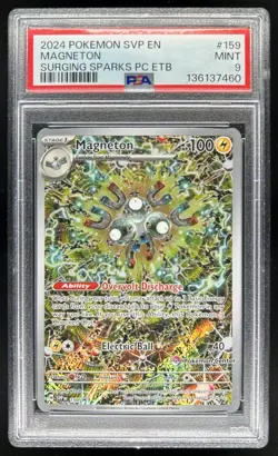2023-25 Pokemon SV Black Star Promos - SVP EN Magneton VAR #159b PSA 9 - Image 1