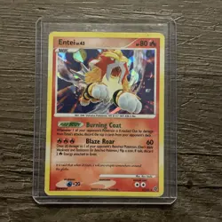 Pokemon Entei TCG Secret Wonders Holo Card 4/132 LP/MP - Image 1