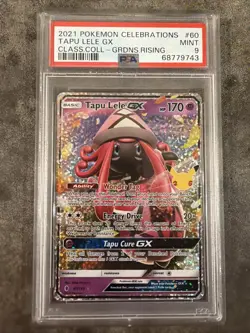 2021 Pokemon Celebrations Tapu Lele Full Art GX 60/145 PSA 9 - Image 1