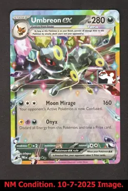 1x Umbreon ex - 060/131 - PROMO PLAY! POKEMON STAMP Prize Pack Series 7 Pokemon - Image 1