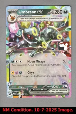 1x Umbreon ex - 060/131 - PROMO PLAY! POKEMON STAMP Prize Pack Series 7 Pokemon - Image 3