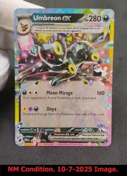 1x Umbreon ex - 060/131 - PROMO PLAY! POKEMON STAMP Prize Pack Series 7 Pokemon - Image 5