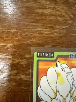 Ninetales File No. 038 Pokemon Bandai Carddass Japanese 1997 Pocket Monsters - Image 2