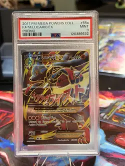 Pokemon Mega M Lucario EX 55a/111 Alternate Art Promo PSA 9 - Image 1