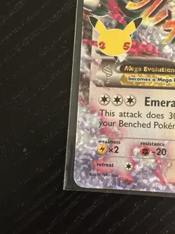 Pokemon M Rayquaza EX Full Art Holo Celebrations: Classic Collection 76/108 2015 - Image 5