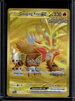 2024 Pokemon Temporal Forces Gouging Fire ex #214/162 - Image 1