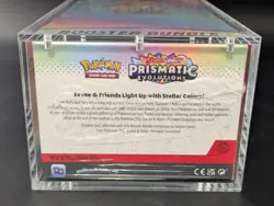 Pokemon SV8.5 Prismatic Evolutions Sealed Booster Bundle Display W/Acrylic Case - Image 3