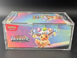 Pokemon SV8.5 Prismatic Evolutions Sealed Booster Bundle Display W/Acrylic Case - Image 4