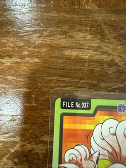 Vulpix File No. 037 Pokemon Bandai Carddass Japanese 1997 Pocket Monsters - Image 2