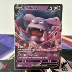 Granbull V 057/172 - Pokemon SWSH Brilliant Stars Holo Ultra Rare NM🔥🔥 - Image 1