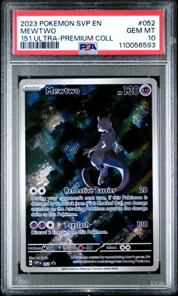 Mewtwo 052/165 151 Ultra-premium Collection Pokemon PSA 10 - Image 1