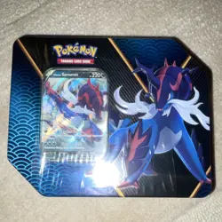 Pokemon Hisuian Samurott V Divergent Powers Tin Booster Sealed Box - Image 1