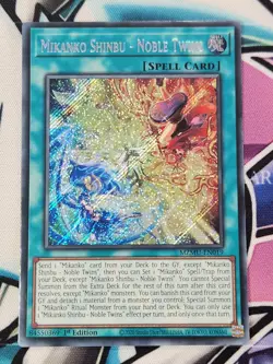 YUGIOH MZMU-EN019 Mikanko Shinbu - Noble Twins Secret Rare 1ST EDITION - Image 1