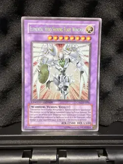 Yugioh Elemental HERO Shining Flare Wingman CT03-EN004 Limited Edition Secret Ra - Image 1