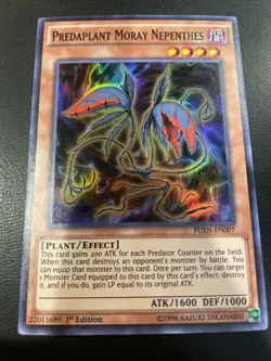 Predaplant Moray Nepenthes - FUEN-EN007 - Super Rare 1st Edition Yugioh - Image 1
