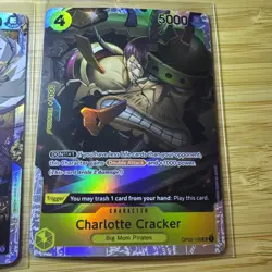 Lot Of 7 One Piece SR Cards ~ Usopp Issho Charlotte Kaku Paulie Enel ++ - Image 2
