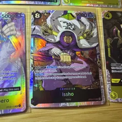 Lot Of 7 One Piece SR Cards ~ Usopp Issho Charlotte Kaku Paulie Enel ++ - Image 3