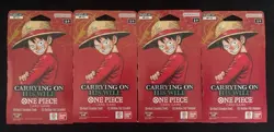 Lot Of 4x One Piece OP13 Sleeved Booster Packs - 4x OP13 - Sealed English - Image 2