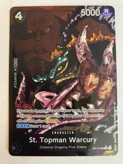 One Piece TCG St Topman Warcury R Alt Art OP13-089 English Carrying On His Will - Image 1