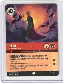 Disney Lorcana Elsa Concerned Sister 215/204 Epic Winterspell epic holo - Image 1