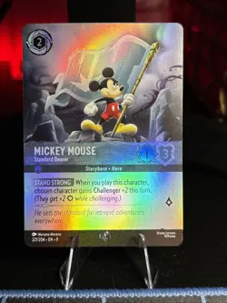 Disney Lorcana Fabled Foil Mickey Mouse Standard Bearer Epic 221/204 - Image 1