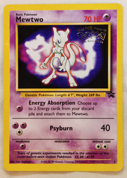Mewtwo #3 LP WB Kids Presents the First Movie Card Pokemon TCG - Image 1