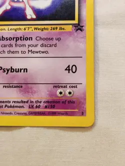 Mewtwo #3 LP WB Kids Presents the First Movie Card Pokemon TCG - Image 4