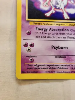 Mewtwo #3 LP WB Kids Presents the First Movie Card Pokemon TCG - Image 5