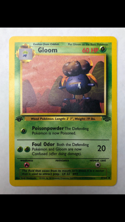 LOT 4 - 1st Edition Jungle Pokemon cards Pikachu Butterfree Gloom Bellsprout - Image 4