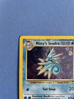 Misty's Seadra 9/132 Unlimited Holo Rare Gym Heroes Pokemon Card Lightly Played - Image 2