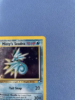 Misty's Seadra 9/132 Unlimited Holo Rare Gym Heroes Pokemon Card Lightly Played - Image 4