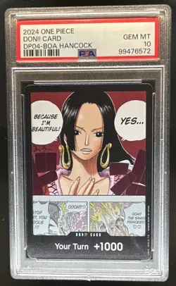 2024 One Piece 500 Years in the Future DP04 Don!! Card Boa Hancock NNO PSA 10 - Image 1