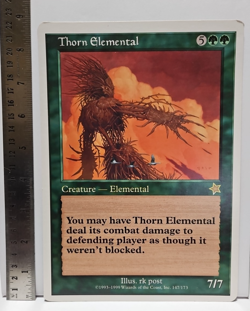 MTG Thorn Elemental Oversize Promo Card Magic The Gathering LP - Image 1