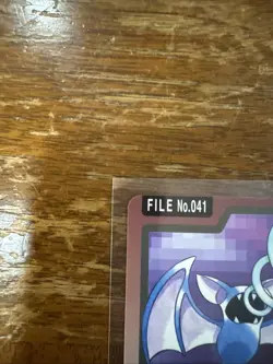 Zubat FILE 041 Pokemon Card Carddass 1997 BANDAI Nintendo Japanese Vintage TCG - Image 2
