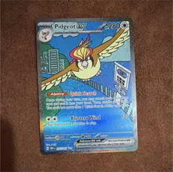 Pokemon Pidgeot EX 225/197 OBF Full Art Holo Rare 280 HP Card - Image 1