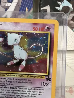 Mew Pokemon Promo Card Black Star Promo LV 23 #151 Holo 1999 Vintage - Image 3