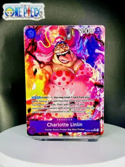 One Piece Card Game 🏴‍☠OP08-069 Charlotte Linlin SR NM Alt Art Foil ENGLISH - Image 1