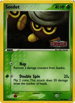 Pokemon TCG Seedot EX Power Keepers Reverse Holo Common Card 60/108 VLP - Image 1