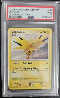 Zapdos Pokemon Card PSA 9 Mint Zapdos 2009 Supreme Victors Non Holo 48/147 - Image 1