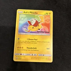 Ash’s Pikachu “I Choose You” Pokemon Movie Promo Card SM108 NM/Mint - Image 1