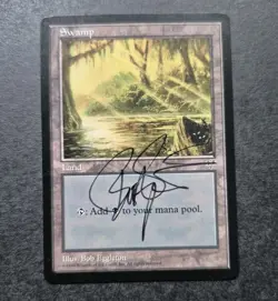 UNPLAYED SIGNED Swamp Eyes in Log NM/LP MTG Magic BOB EGGLETON EDH CUBE VINTAGE - Image 1