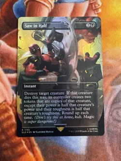 Saw in Half (Rainbow Foil) R Secret Lair Drop Series 1755 NM MTG - Image 1