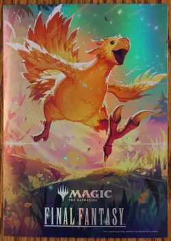 MTG Chocobo Racing Final Fantasy Promotional Art Print Magic The Gathering 7x5 - Image 1